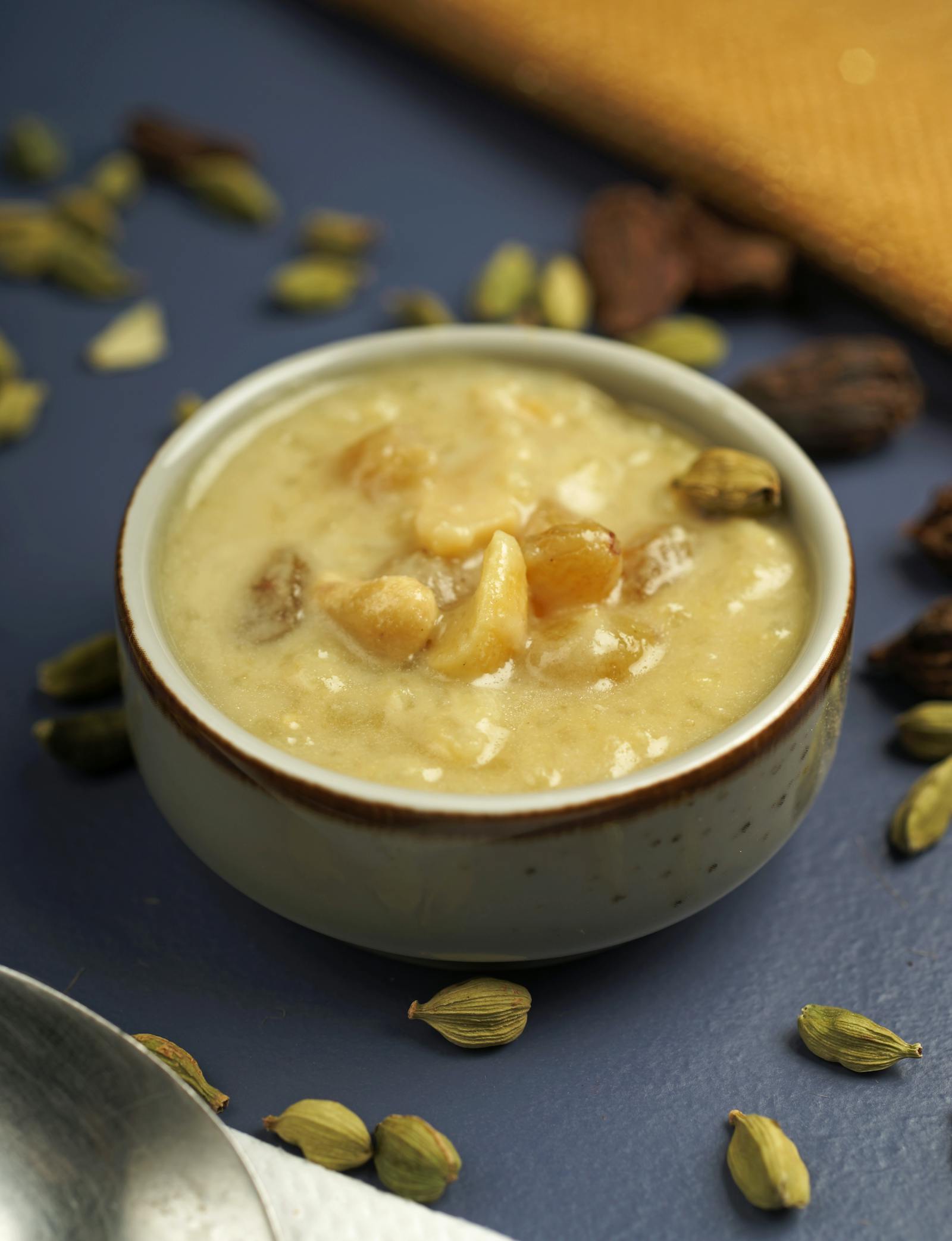 Warm bowl of ragi porridge