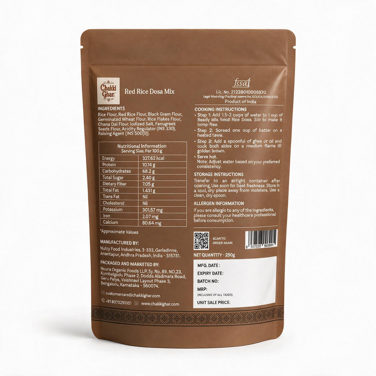 Red Rice Dosa Mix